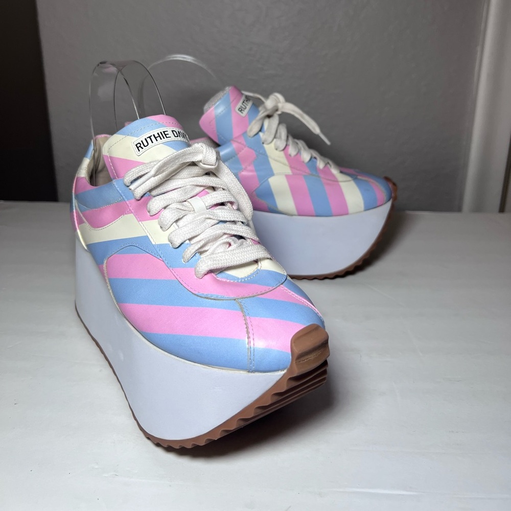 Ruthie Davis Y2K Platform Chunky Sneakers Pastel Bold Statement